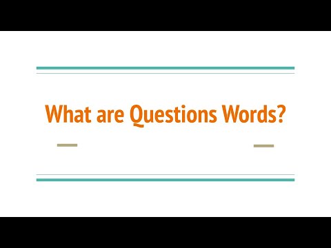 3.Revision of Question Words | Strategic Learning