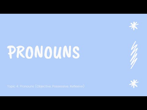 4.Revision of Pronouns & Reflexive Pronouns | Strategic Learning
